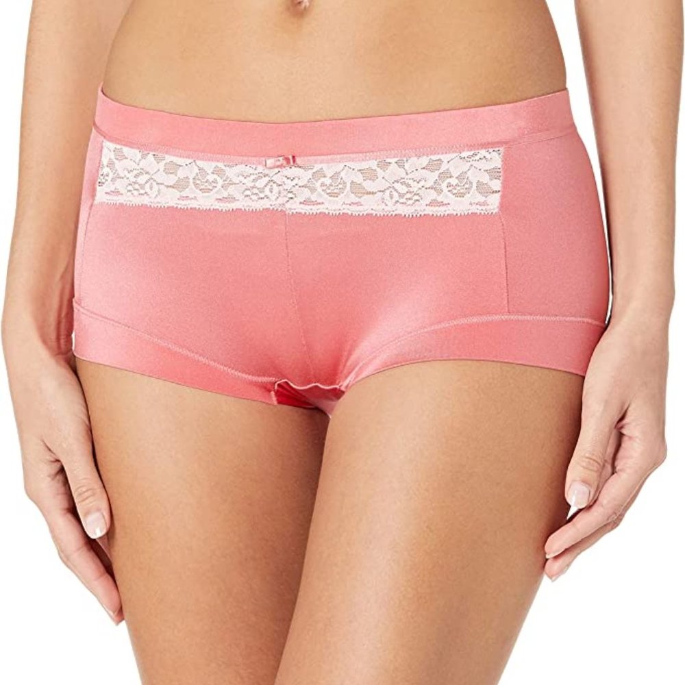 Maidenform NWT Begonia Pink Peach Dream Boyshort 40774 5 7 8